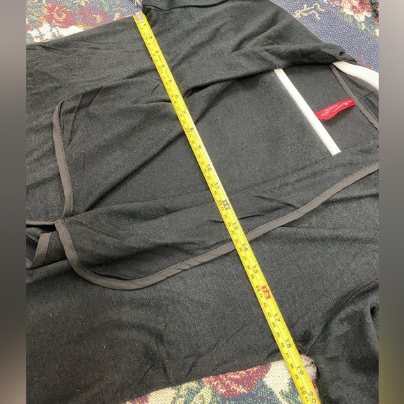 Ruby Ribbon Black Sweater Cardigan Women’s Medium Lightweight Open front Fall - Picture 6 of 13